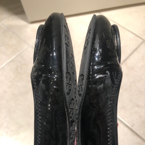 Tory Burch Black Patent Leather Ballet Flats, s6 - Picture 7 of 7